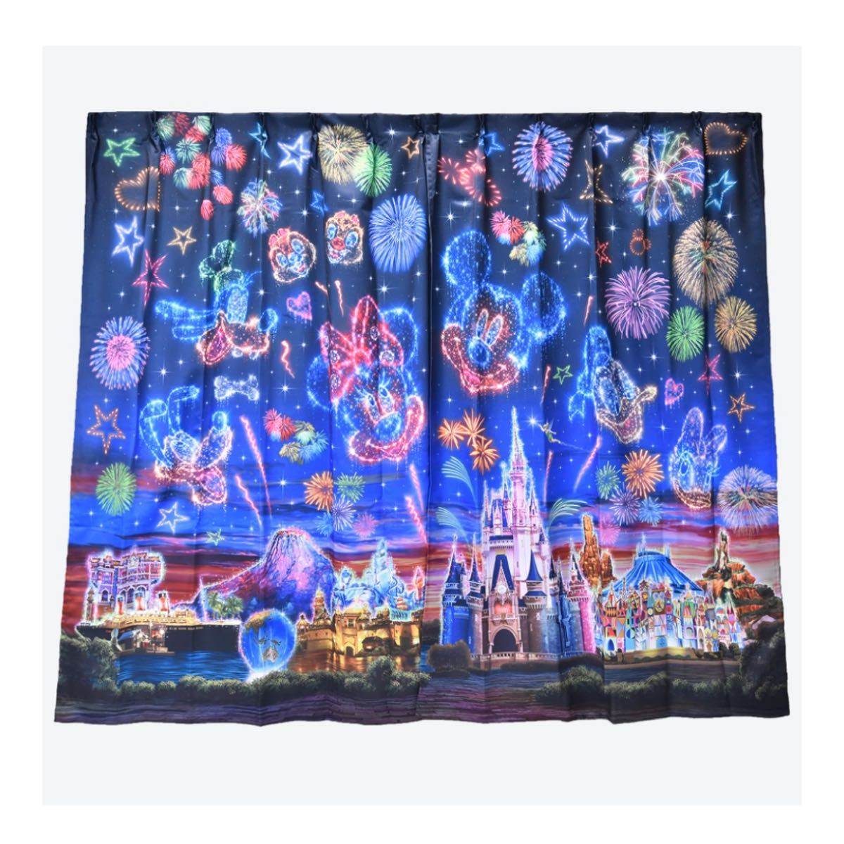 ディズニーリゾート 花火 パーク柄 カーテン】新品未使用品
