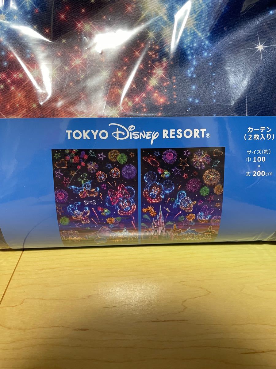 ディズニーリゾート 花火 パーク柄 カーテン】新品未使用品