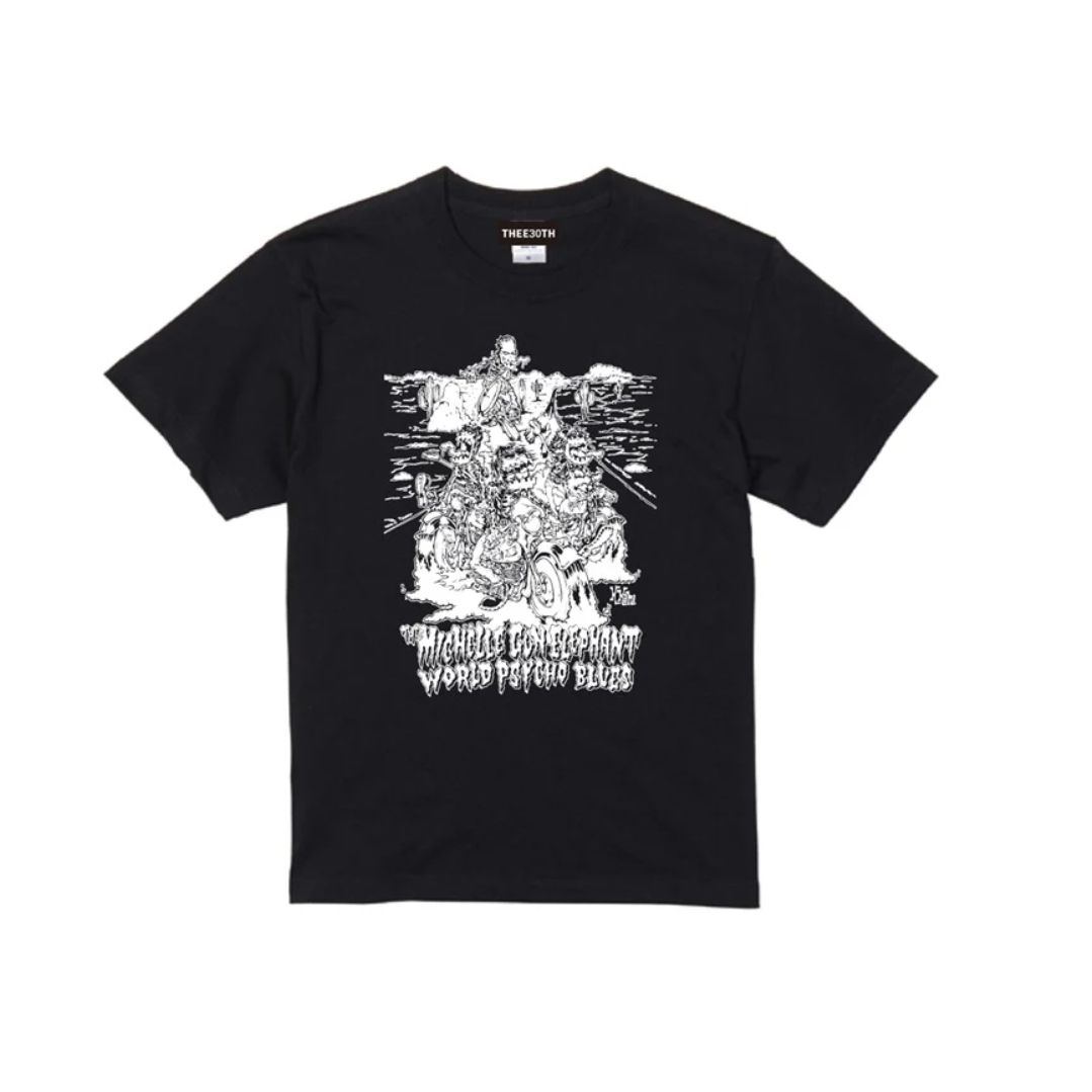 TMGE WORLD PSYCHO BLUES T-shirts Black XL 未使用 未開封 ミッシェル