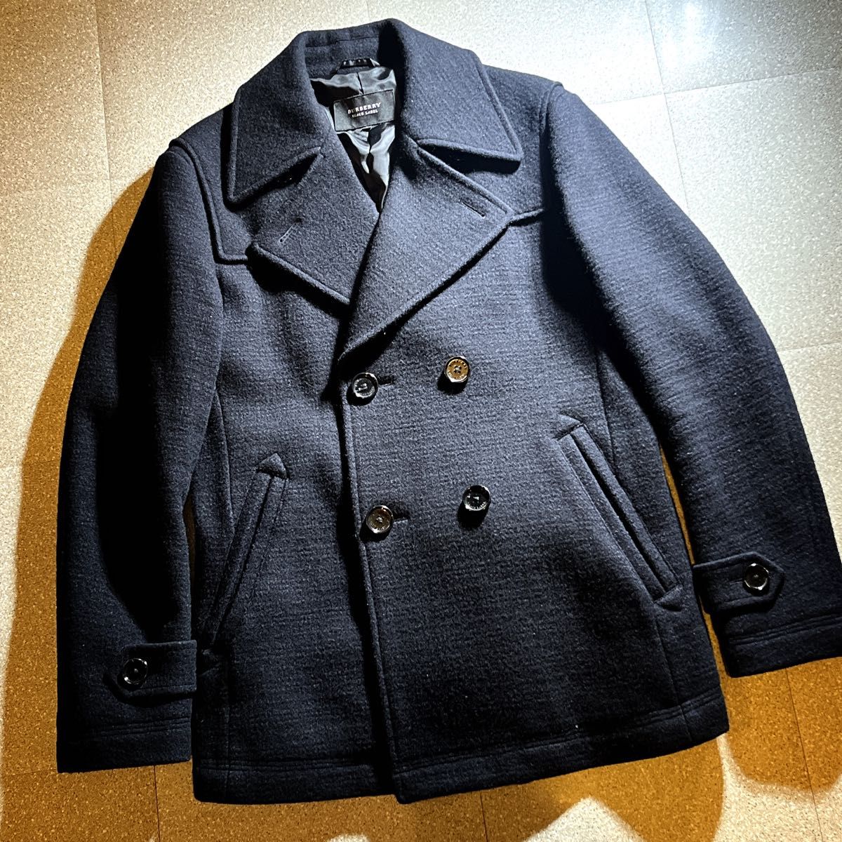 ふらわー】BURBERRY BLUE LABEL シャドーチェックコート バーバリー