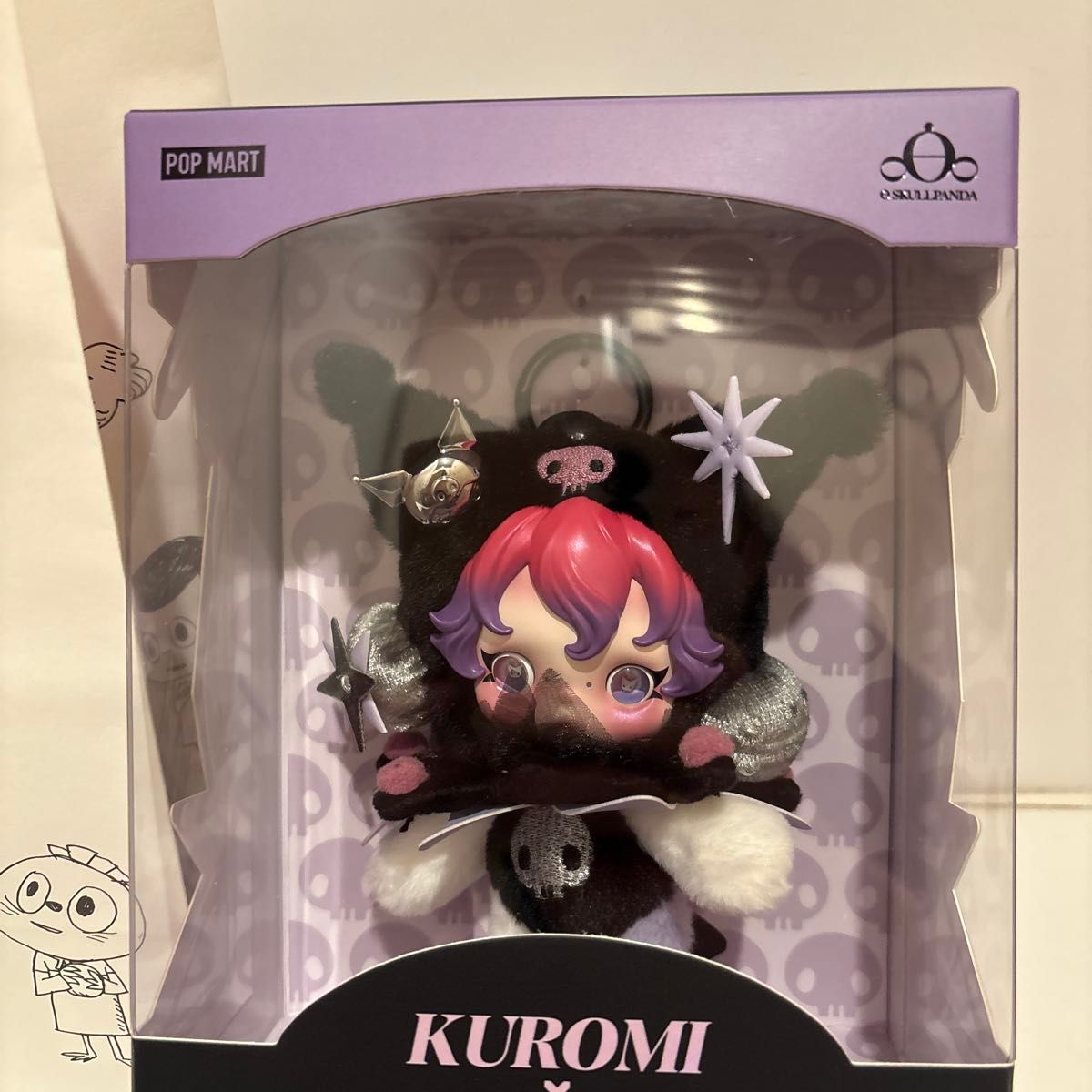 ポップマート SKULLPANDA KUROMI ぬいぐるみペンダント スカルパンダ