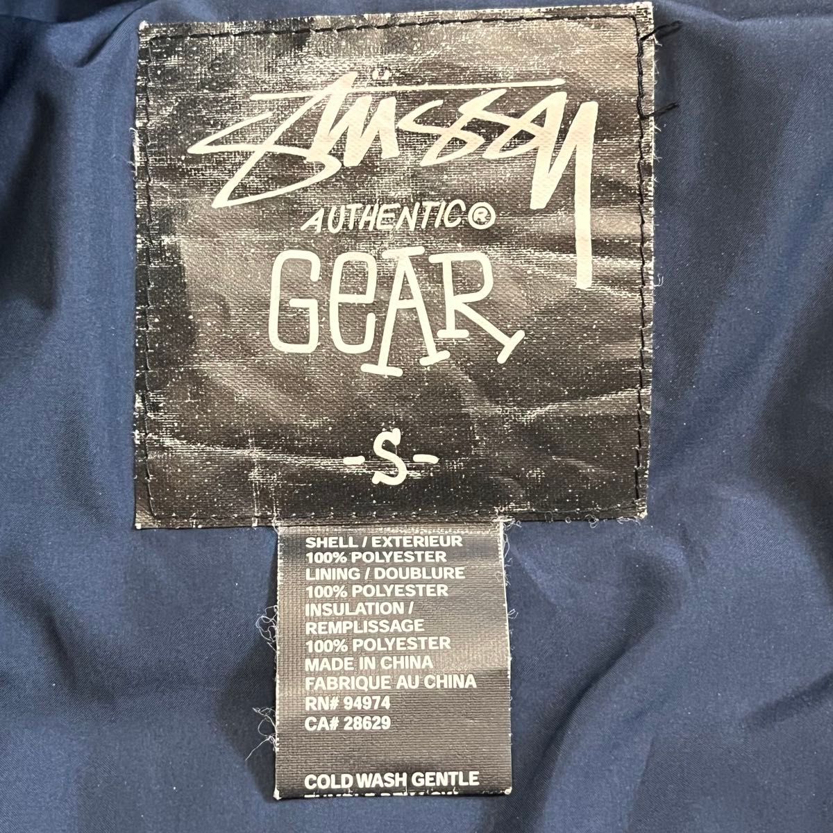 00s old stussy ダスパーカ 中綿ジャケット パープル S シティボーイ