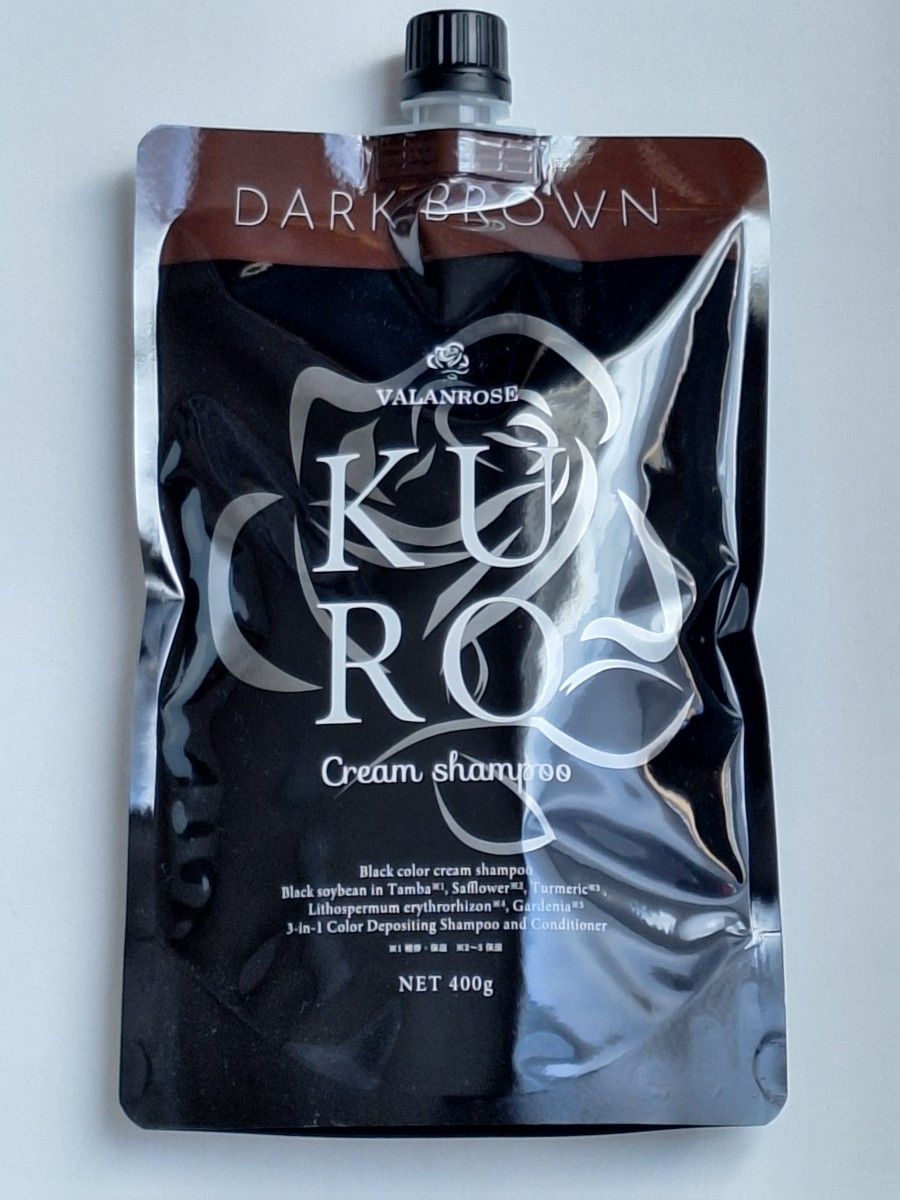 バランローズ＊クロクリームシャンプー (ダークブラウン,400g)×2P KURO