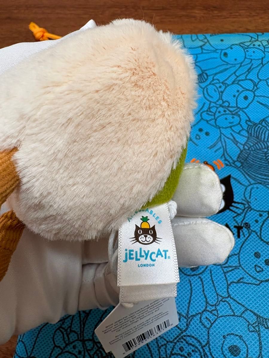 未使用品 ジェリーキャットJellycat ピスタチオ型ぬいぐるみ