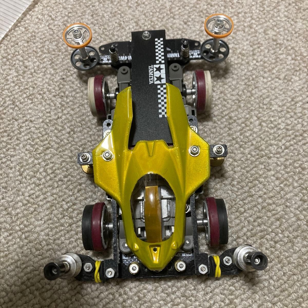 ミニ四駆 MSフレキ サンダーショット スモーク ATバンパー ペラタイヤ