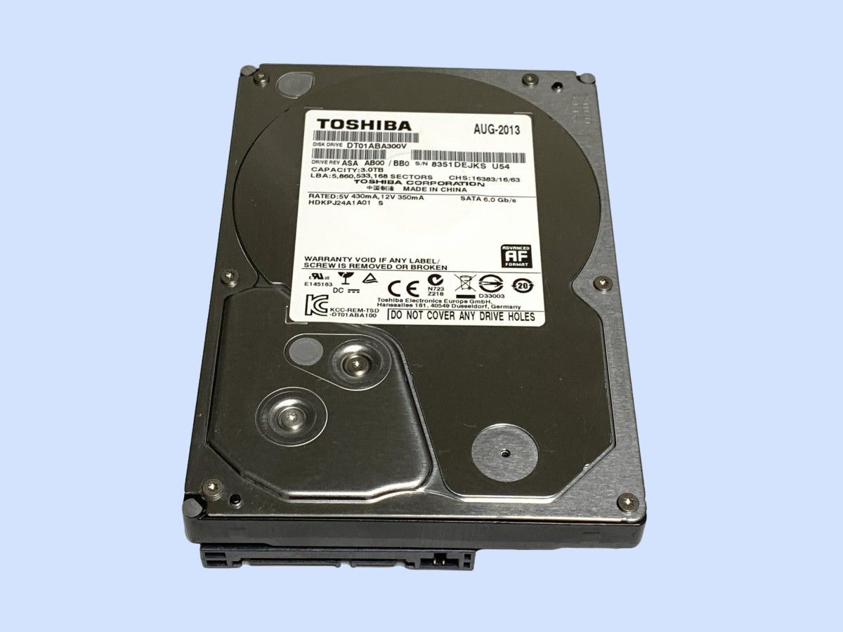 M9480 TOSHIBA DT01ABA300V AVコマンド対応 3TB 3 5インチ使用 8067