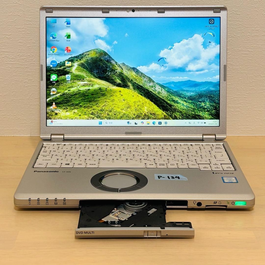 レッツノート PC Windows11 SSD DVD オフィス付き P-124 Amazon.co.jp