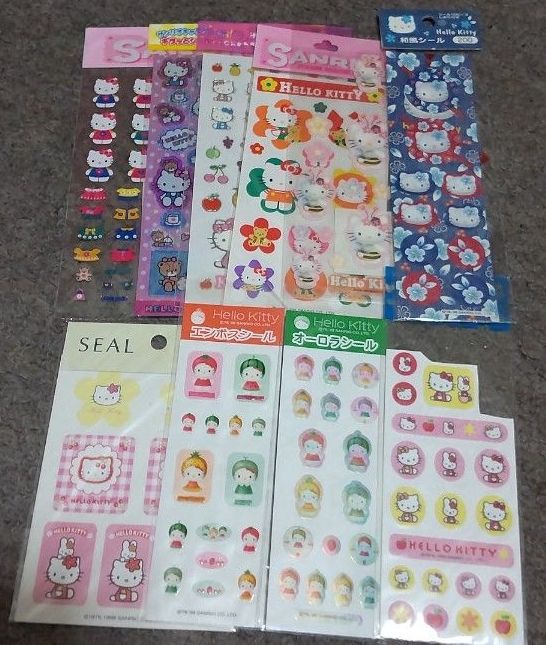キティ シール ステッカー 10枚セット 平成レトロ レトロ 平成女児
