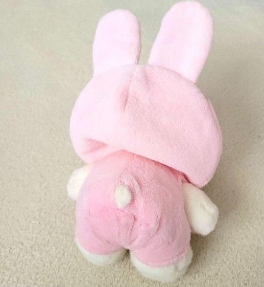 ハローキティー うさぎ帽子 平成レトロ ぬいぐるみ サンリオ ピンク
