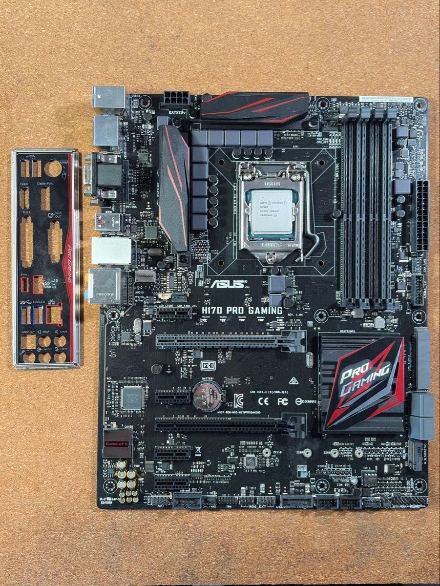 ASUS H170 PRO GAMING マザーボード［LGA1151/ATX］［Intel Celeron