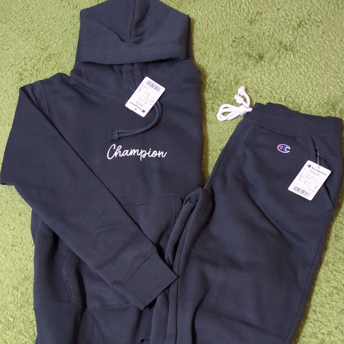 Champion チャンピオン スウェット セットアップ ネイビー Lサイズ＋