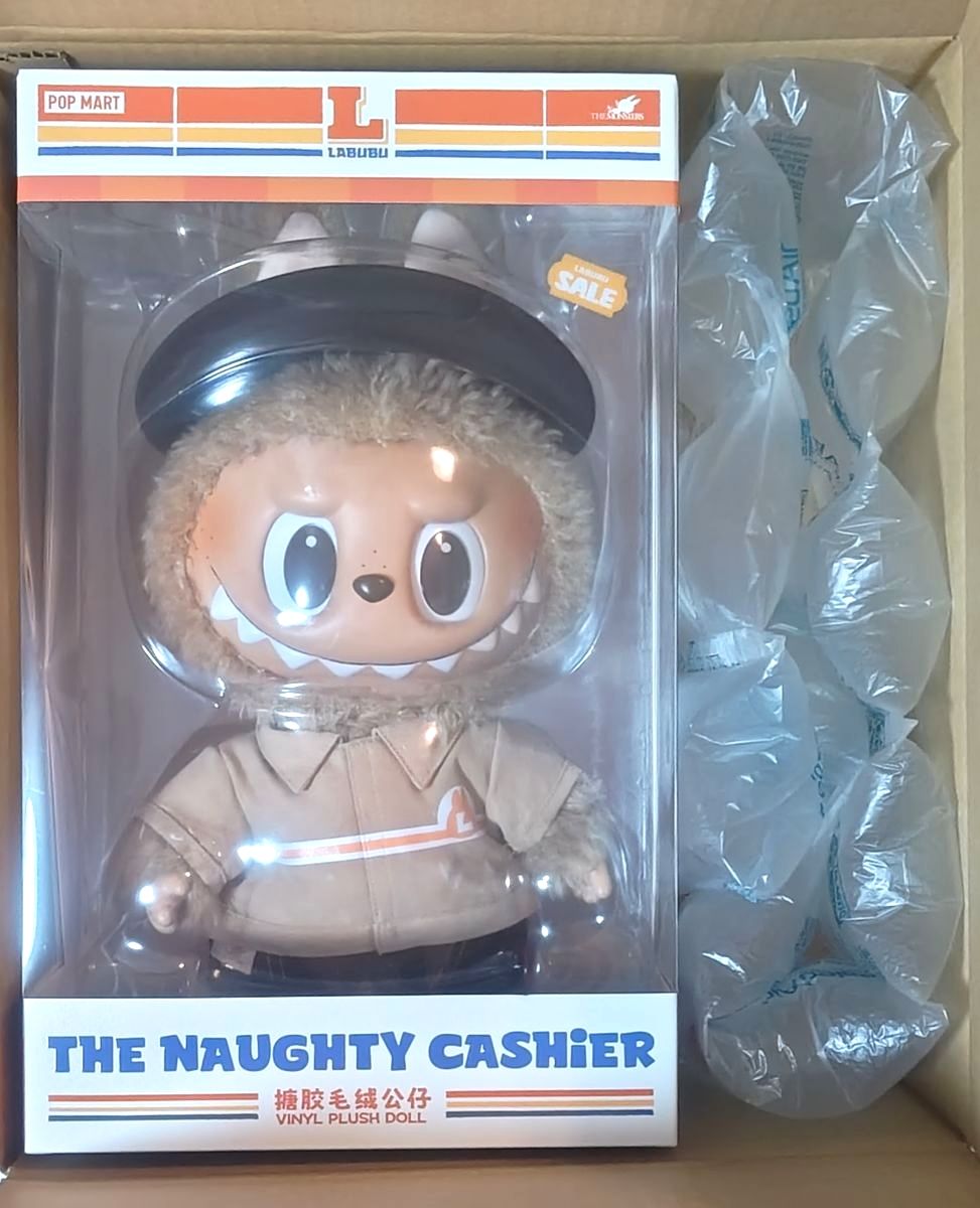POPMART会員特典 The Naughty Cashierラブブぬいぐるみ 非売品ポップ