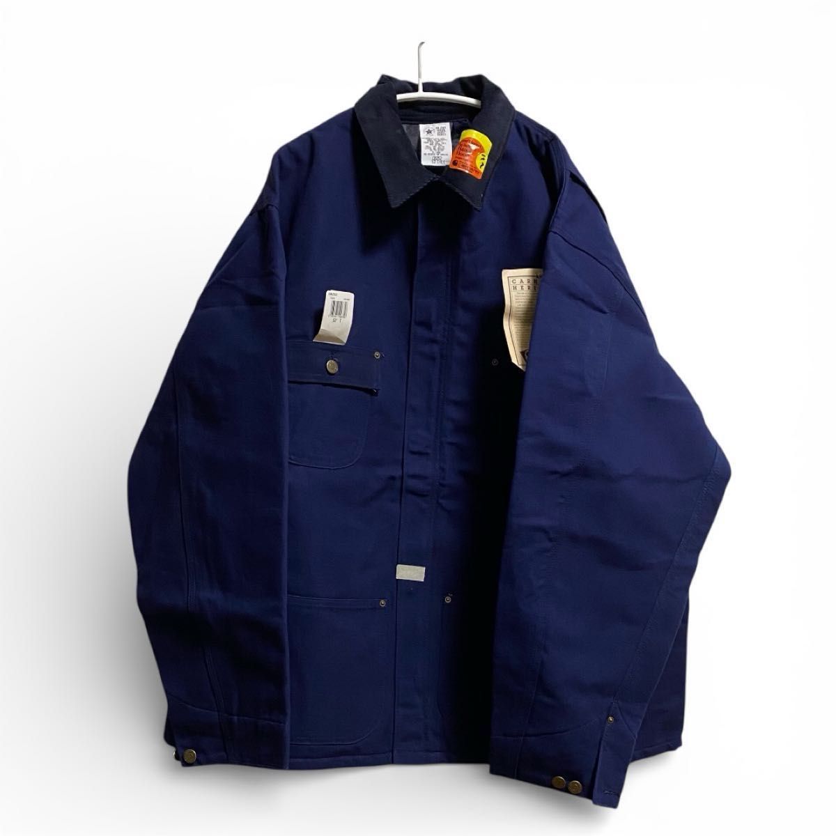 超超スペシャル stussyネイビー USA製 チョアコート カバーオール