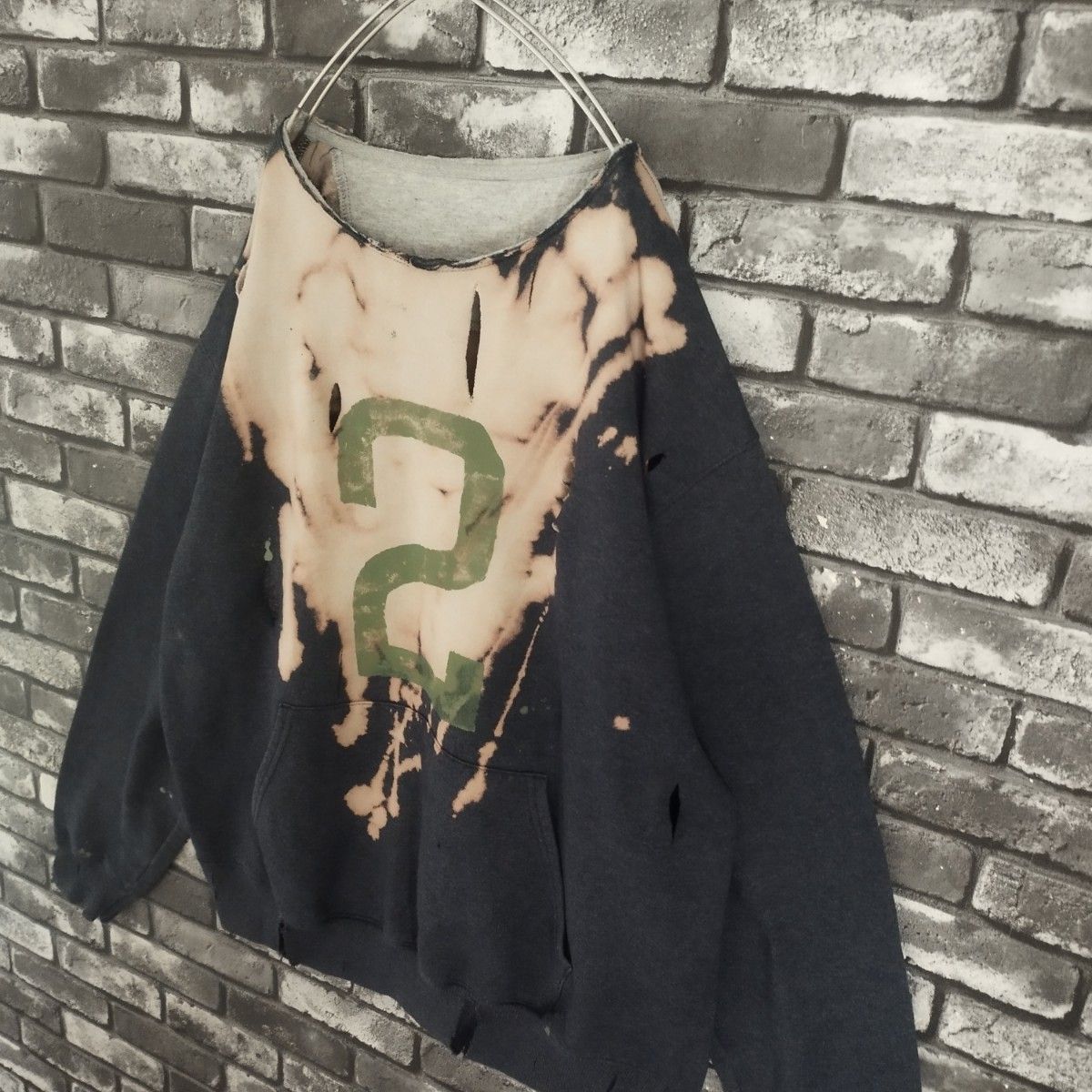 襤褸 Born BORO sweat ボロ 袖太スウェット ペンキ grunge 襤褸 Born