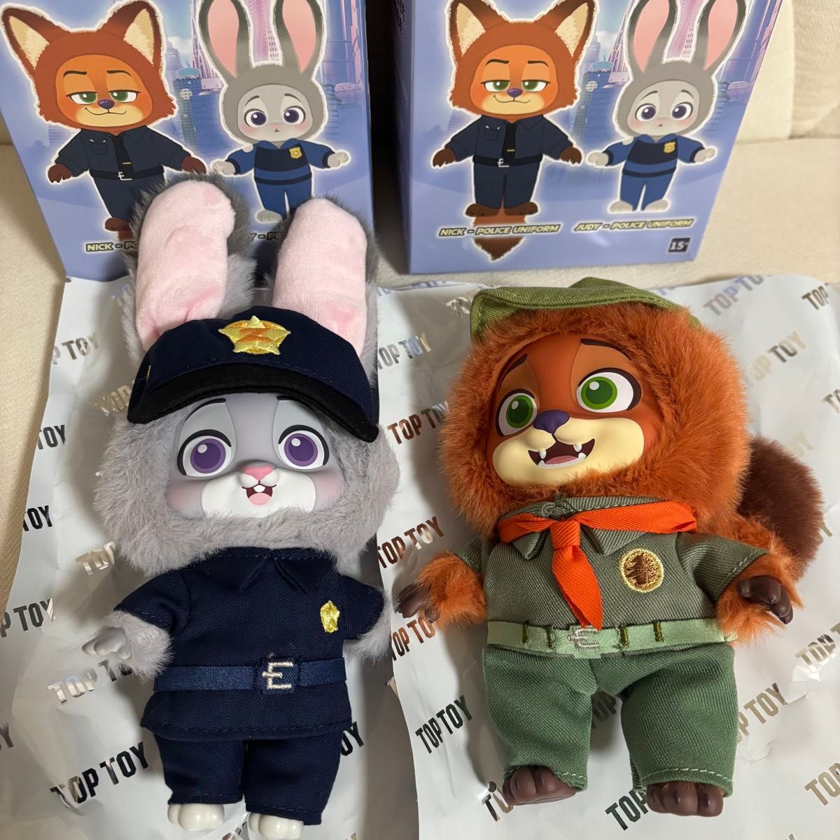 TOPTOY トップトイ ズートピア 幼少期 ニック ジュディ セット 警察官