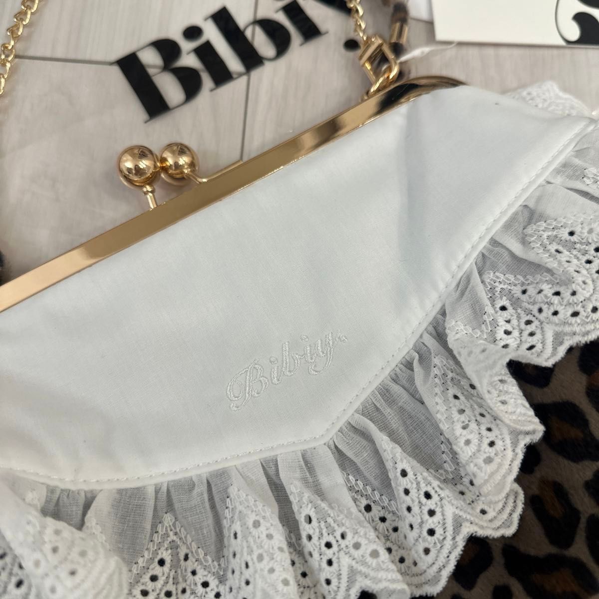 Bibiy ヒョウ柄 バッグ レオパード SABRINA LACE BAG｜Yahoo!フリマ
