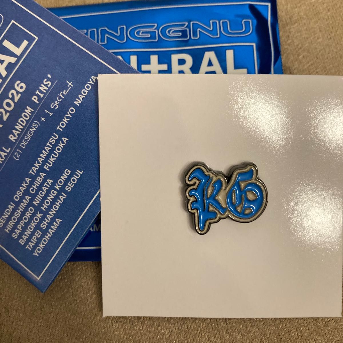 King Gnu CEN+RAL ピンズ ピンバッチ キングヌー 2026 02 KGLOGO