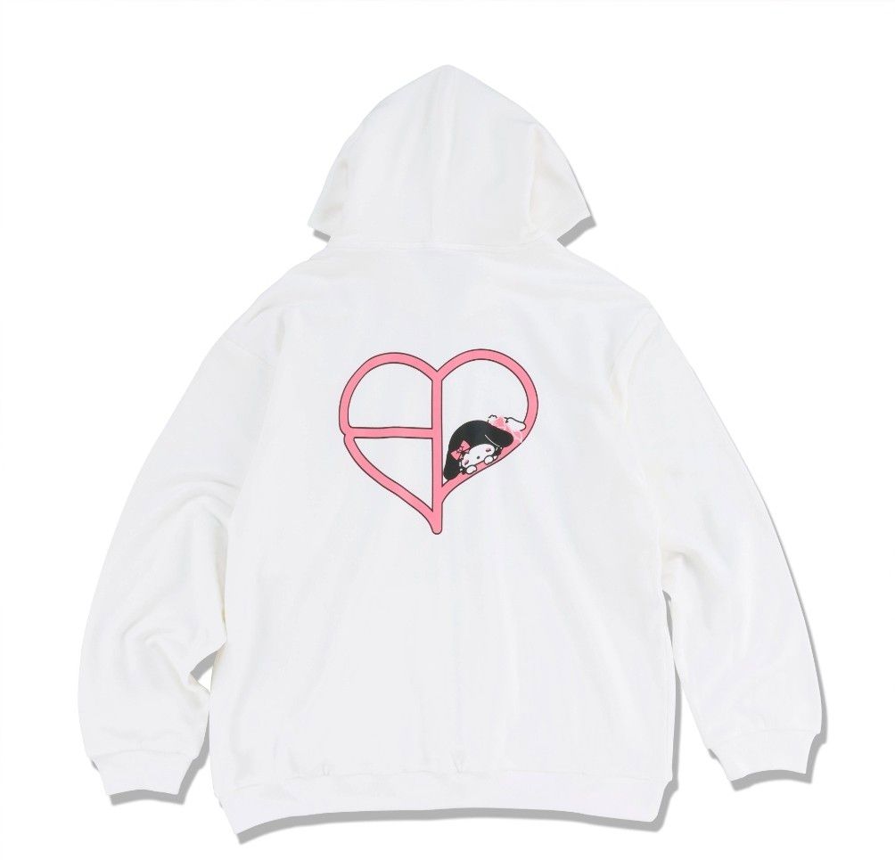Lサイズ】blackpink マイメロ コラボパーカーホワイト｜Yahoo!フリマ