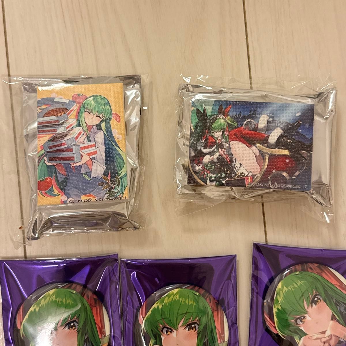 コードギアス C C 缶バッジ ブロマイド ポストカード ギアジェネ