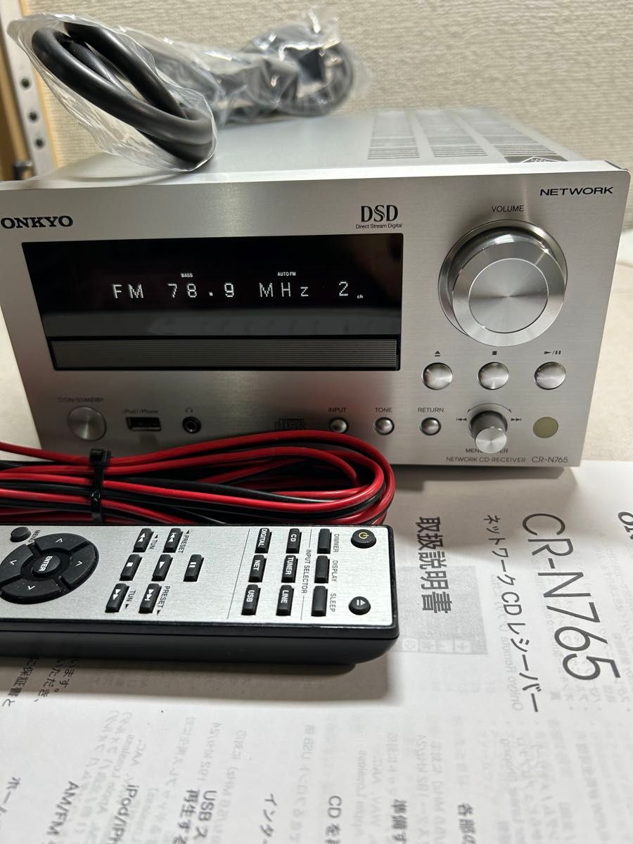T16 整備良品 ONKYO CR-N765 (S) ハイレゾ対応ネットワークCD