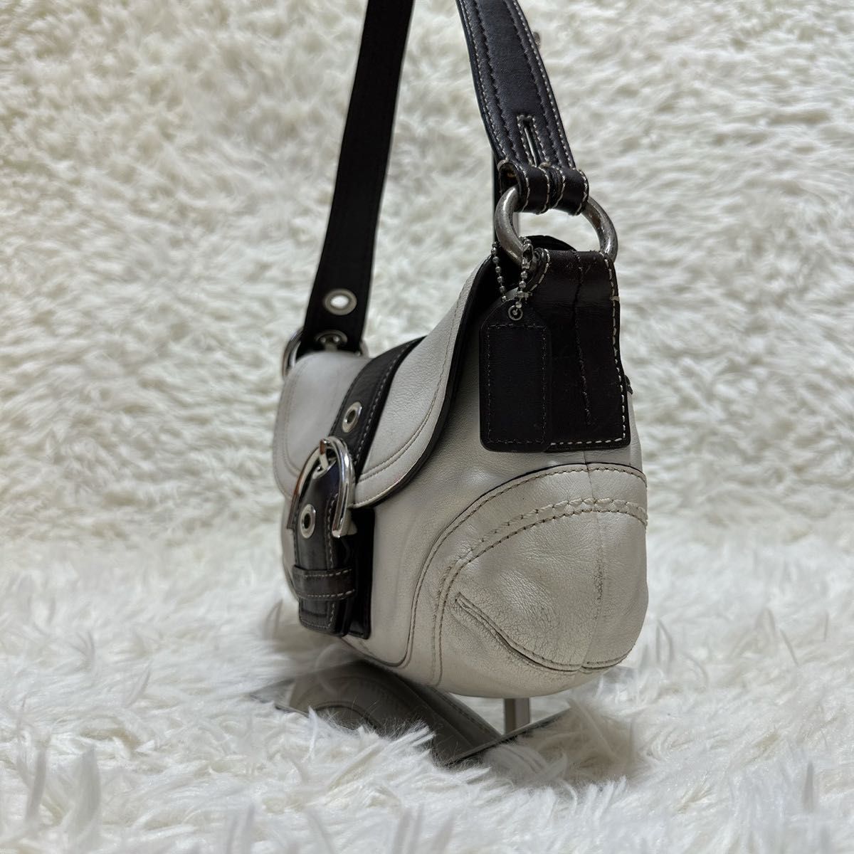 COACH SOHO ソーホー ワンショルダーバッグ レザー 白 F10909 ホワイト