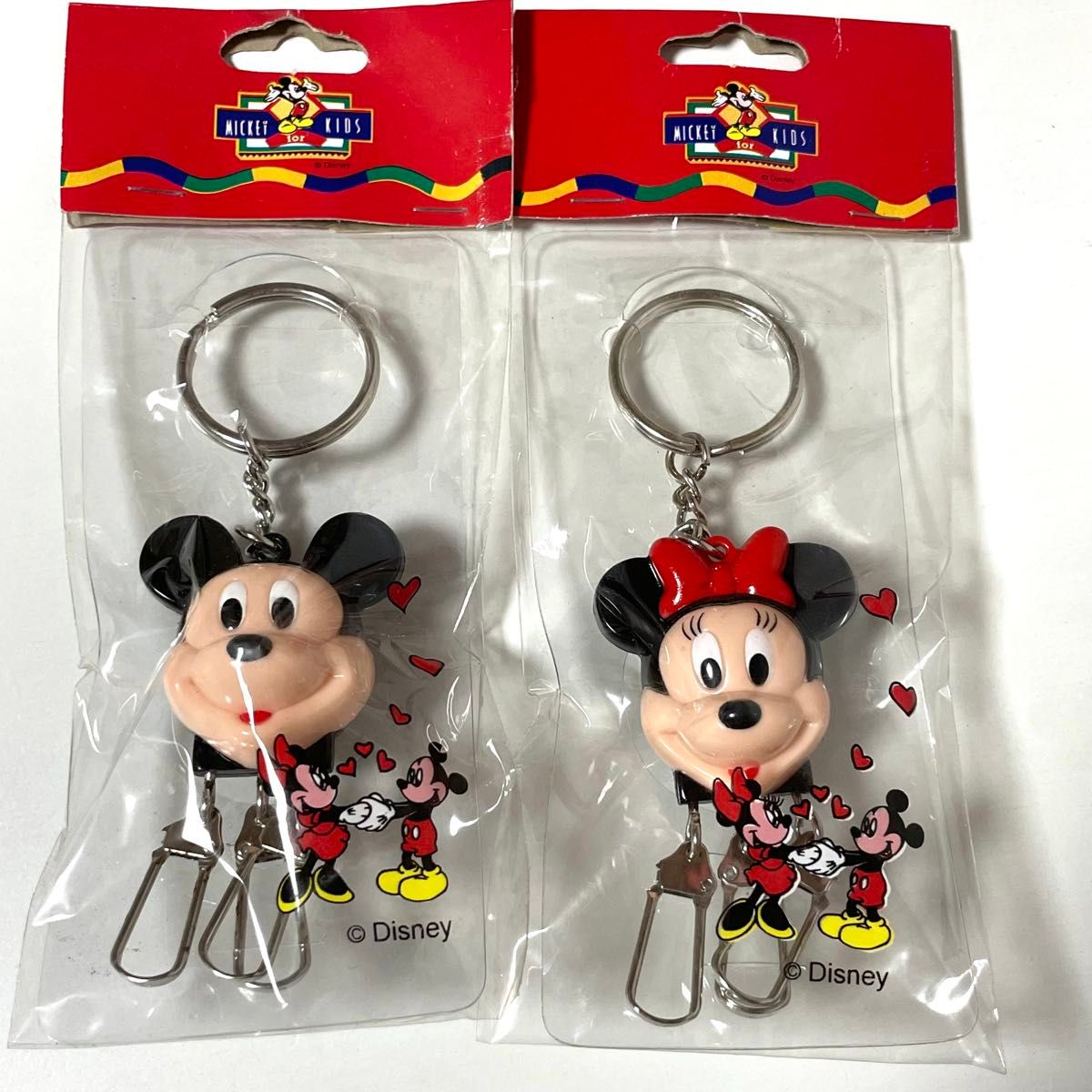 レトロ ディズニー キーホルダー キーチェーン 未使用未開封 当時物