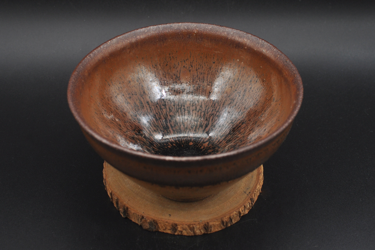 ☆唐物古玩古董☆宋時代 建窯 希少品 金兔毫 禾目天目茶碗 骨董品