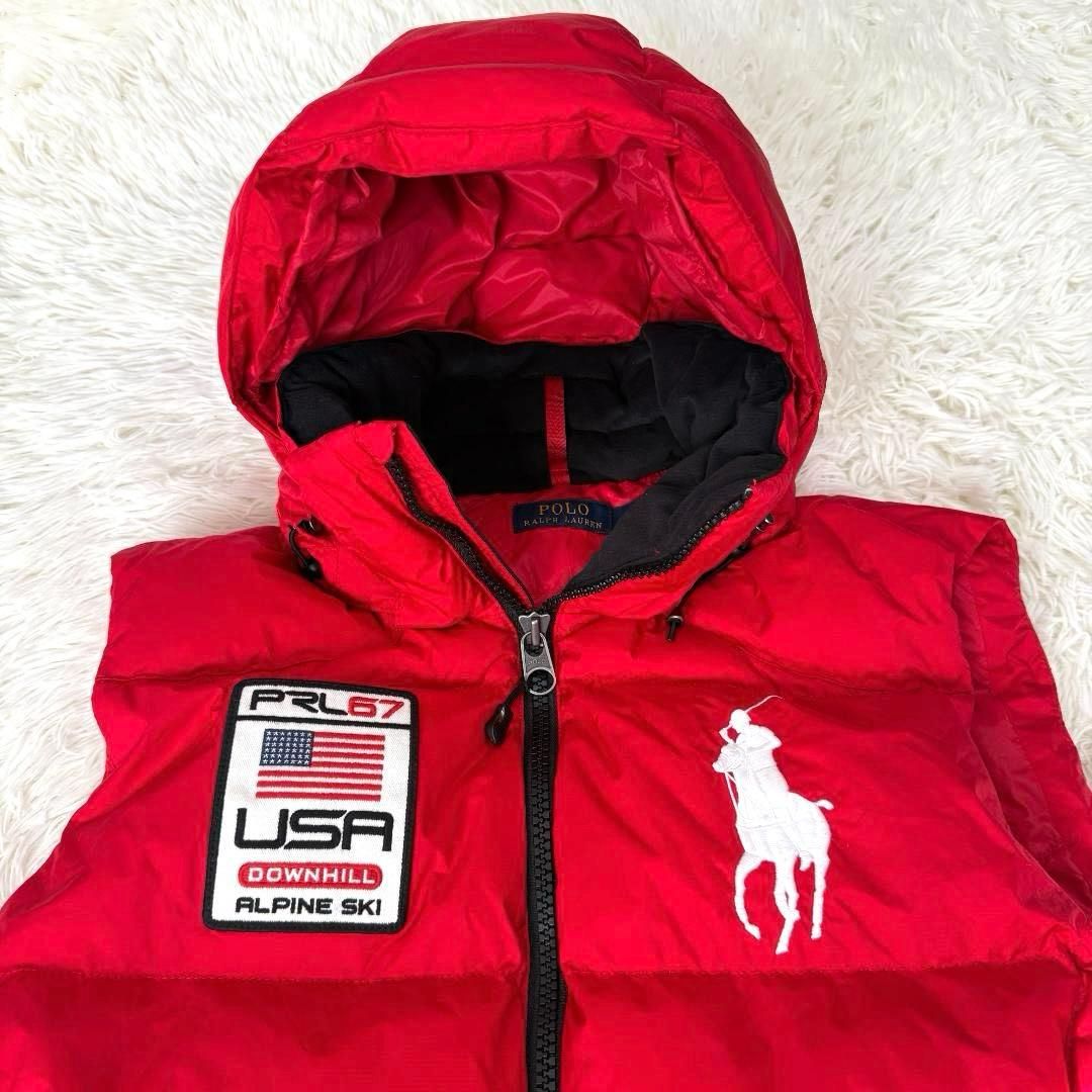 美品 POLO Ralph Lauren ビッグポニー 2way ダウンベスト ポロラルフ