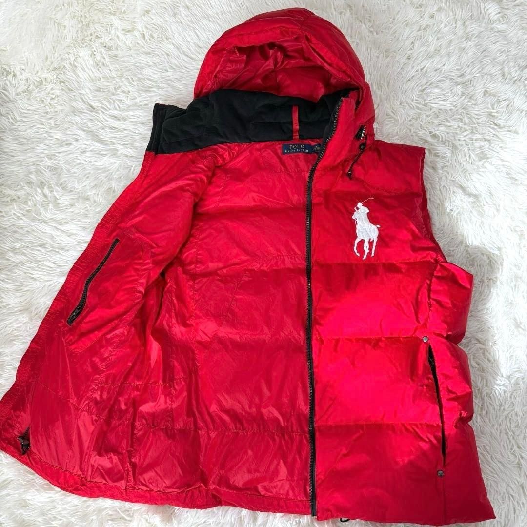 美品 POLO Ralph Lauren ビッグポニー 2way ダウンベスト ポロラルフ