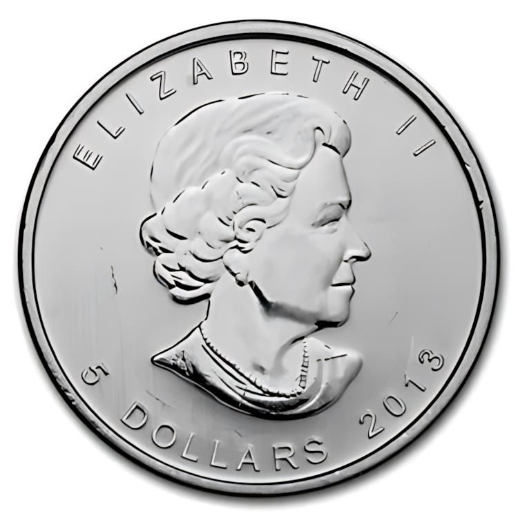 2013年 メイプルリーフ銀貨 25周年 カナダ 1オンス 純銀 9999｜Yahoo