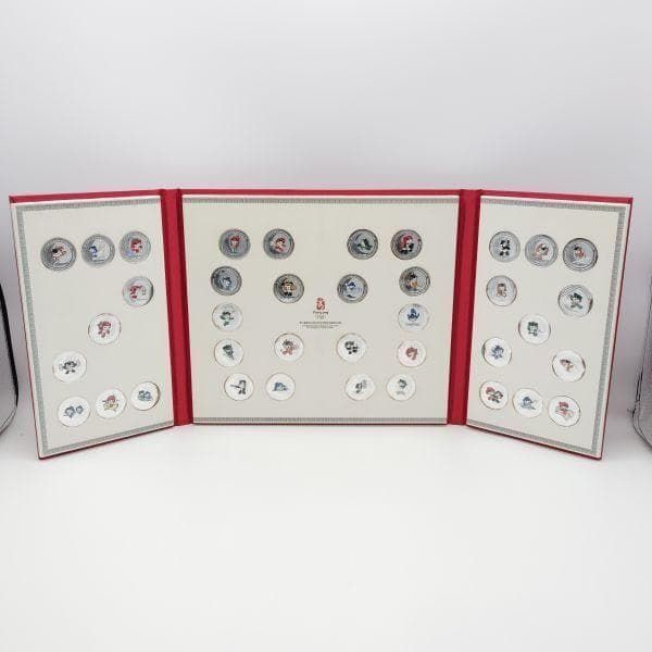 希少品】北京オリンピック 純銀 マスコットメダル 38枚セット @2385