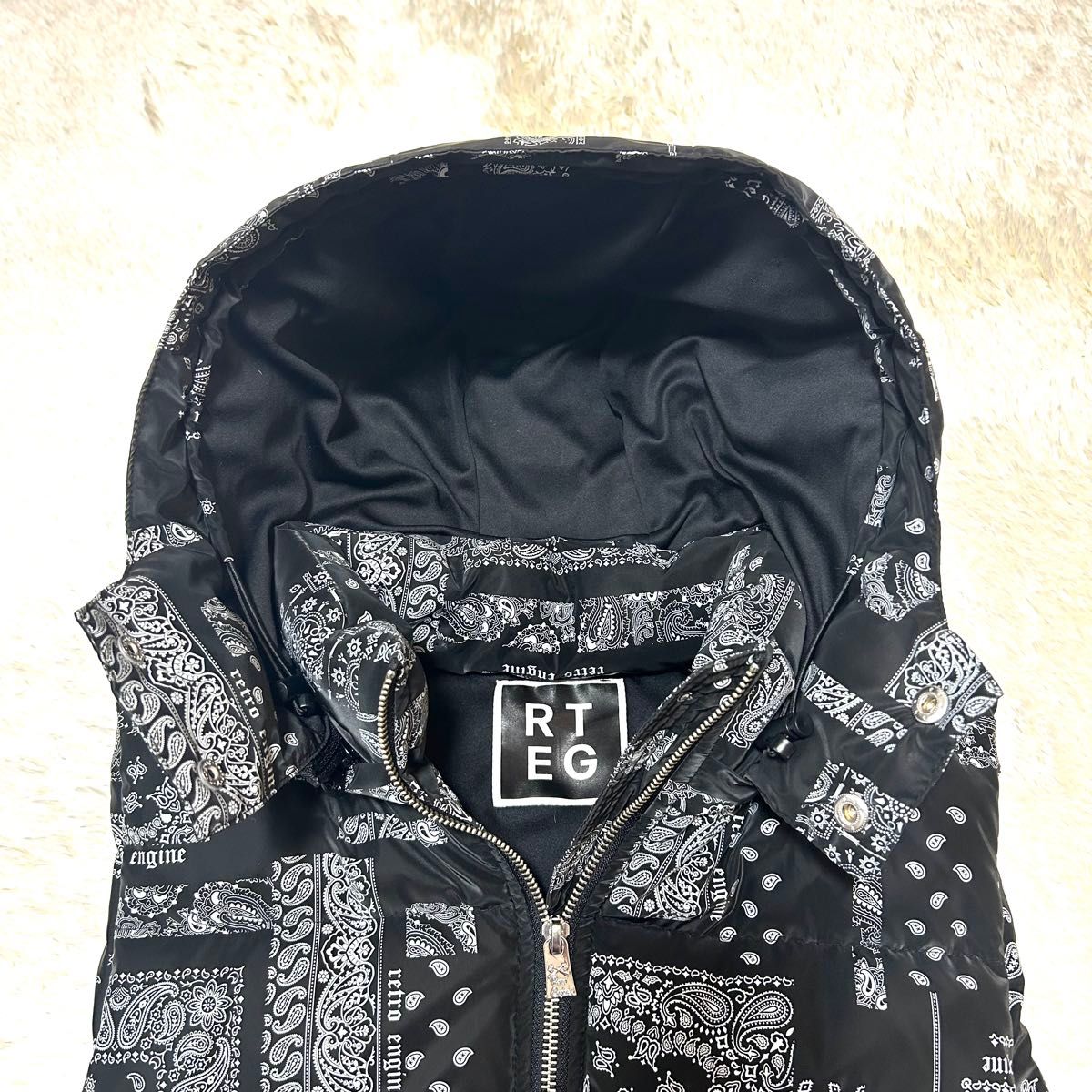 adamsJUGGLER アダムスジャグラー RTEG ペイズリー柄 フード付き