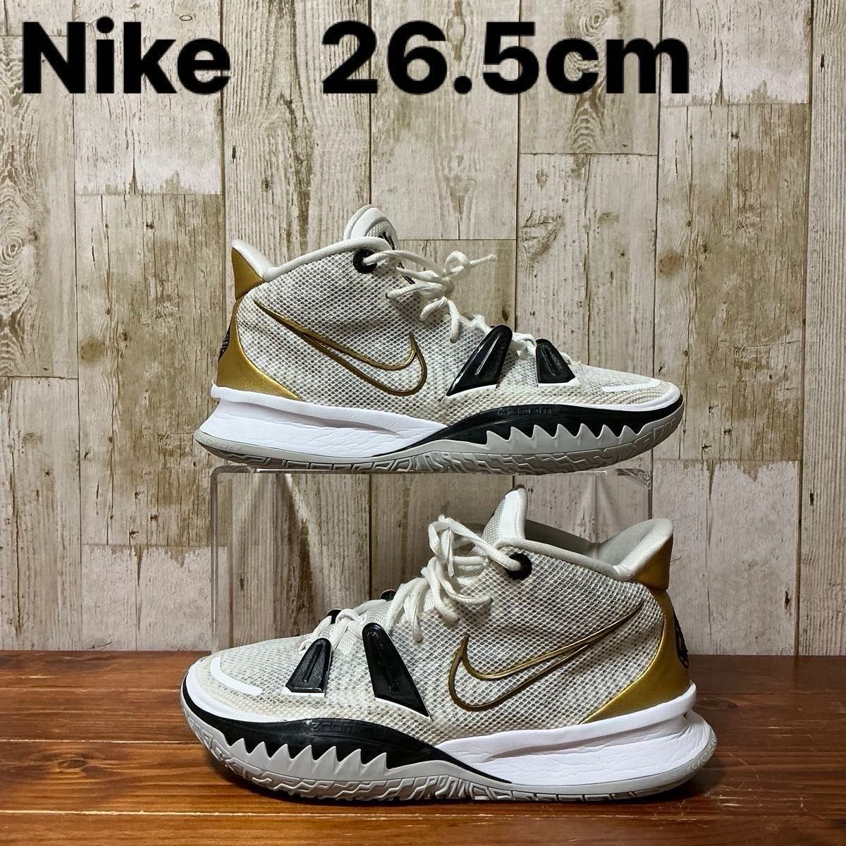 NIKE KYRIE 7 EP ナイキ カイリー 7 バスケットボールシューズ 白×金