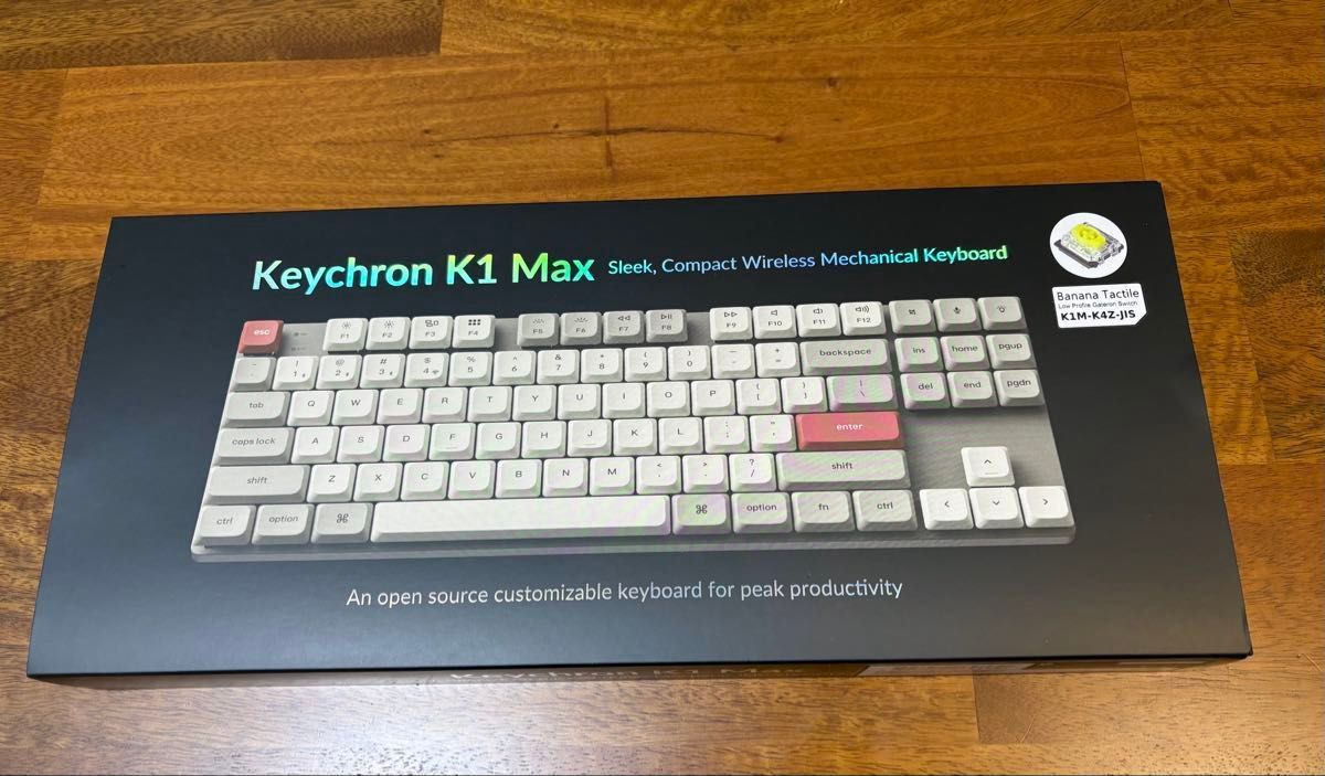 最終 価格相談不可 キークロンKeychronK1MaxRetroカラーQMKバナナ軸