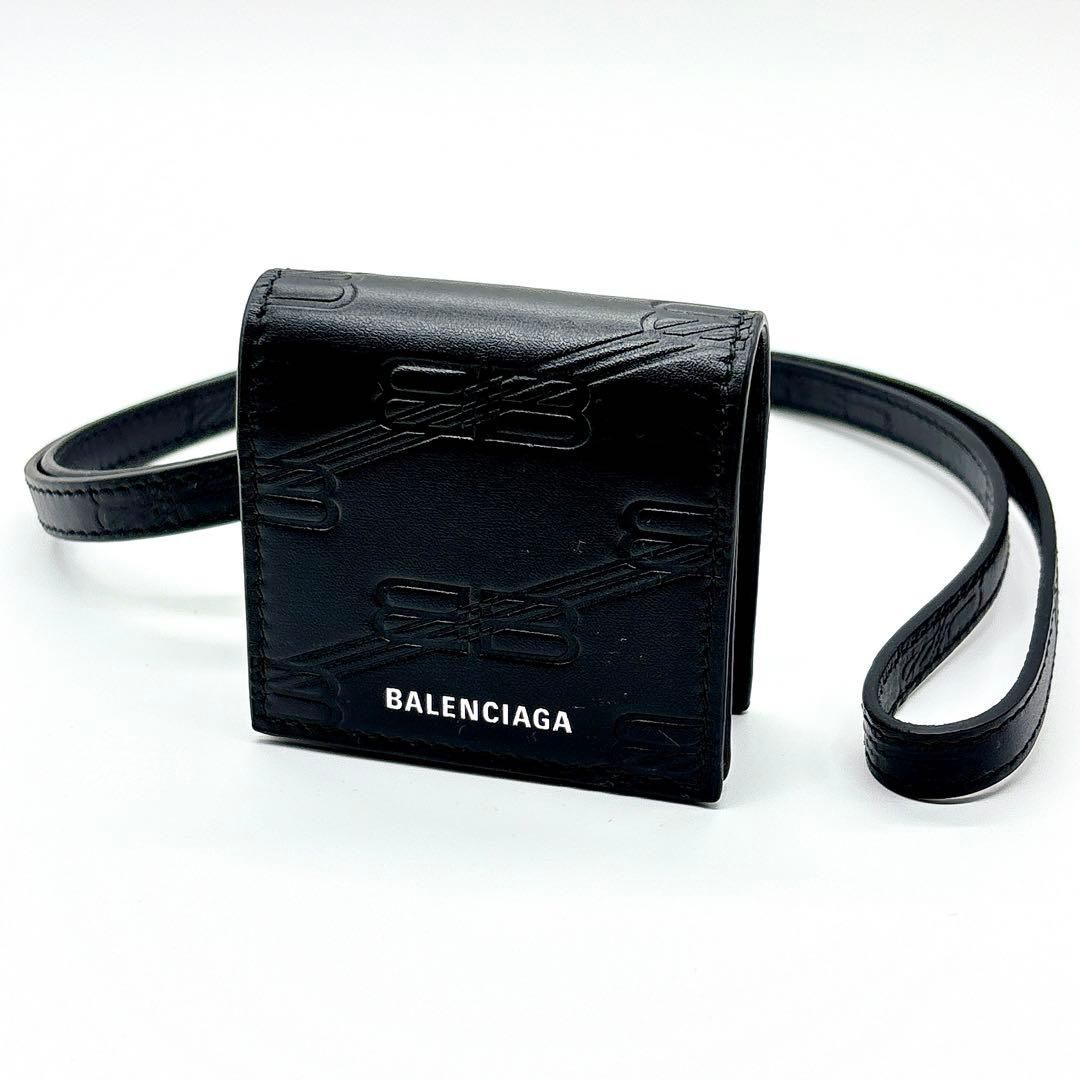 BALENCIAGA バレンシアガ BBライン イヤホンケース 717747 ブラック