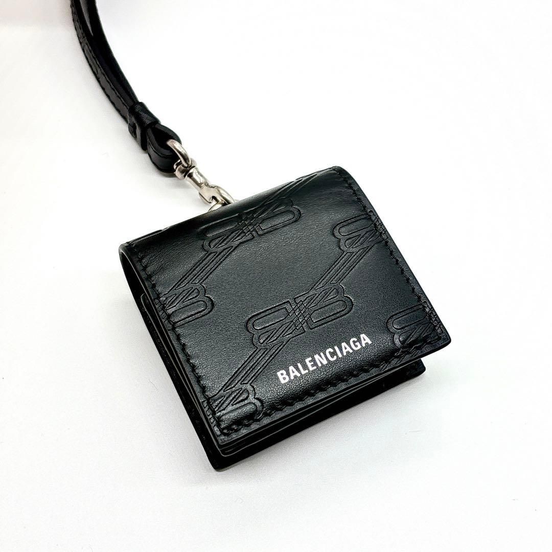 BALENCIAGA バレンシアガ BBライン イヤホンケース 717747 ブラック