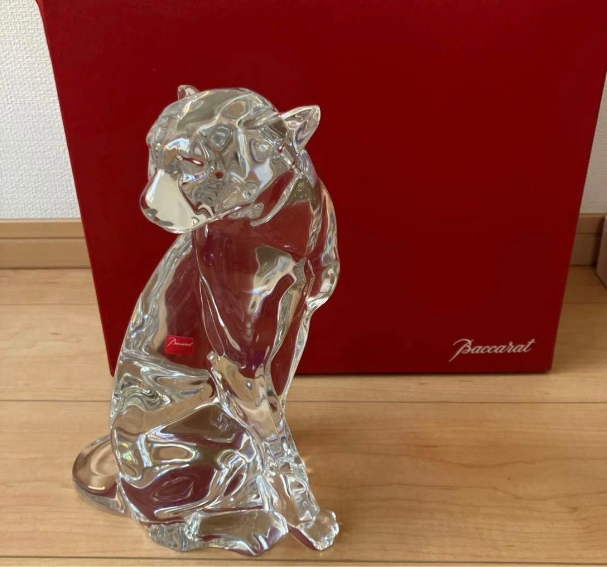 美品 希少 Baccarat クリスタル豚の置物 廃盤モデル 箱無し 美品 希少