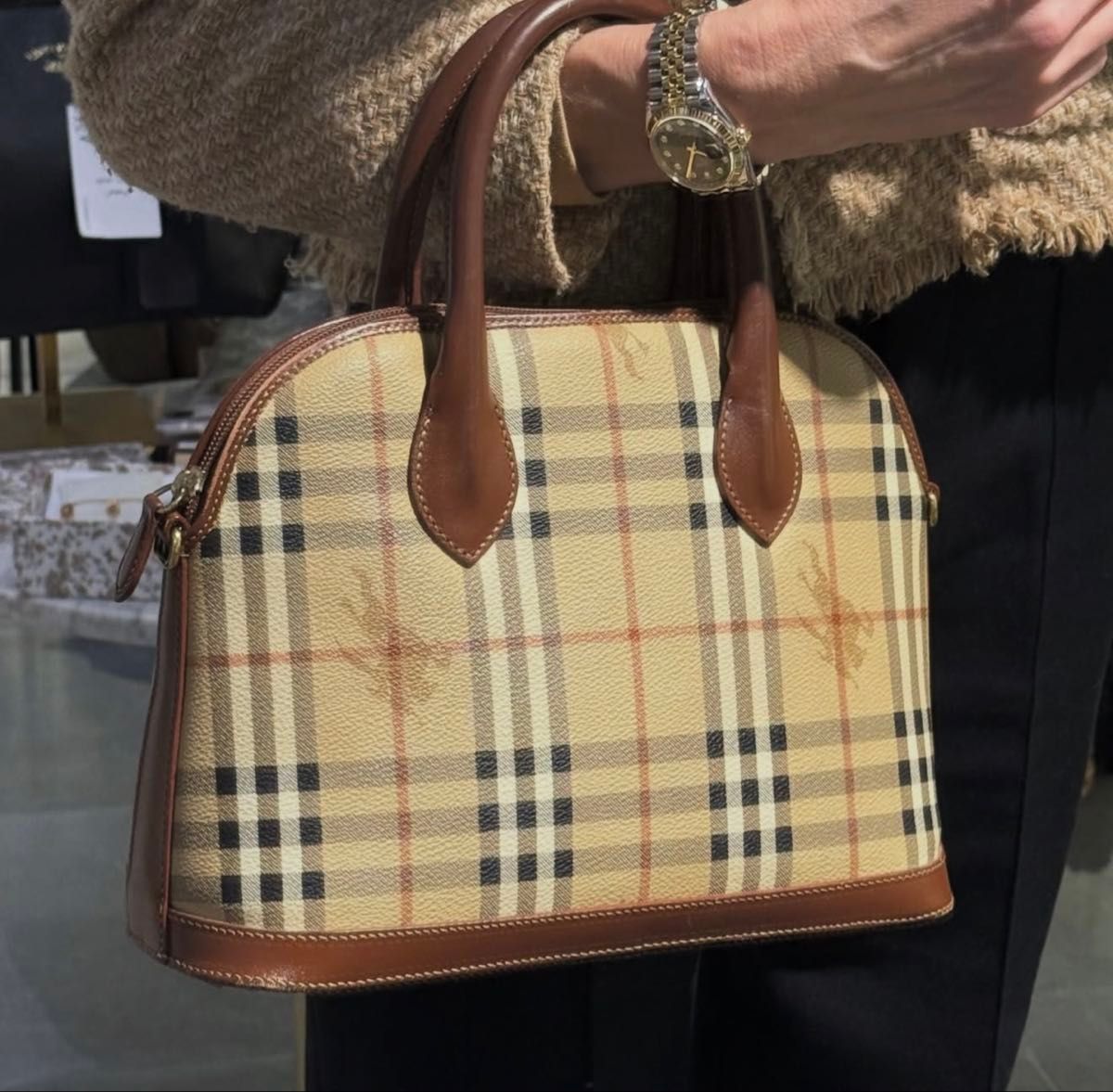 BURBERRY バーバリー 2way ハンドバッグ ショルダーバッグ ノバ