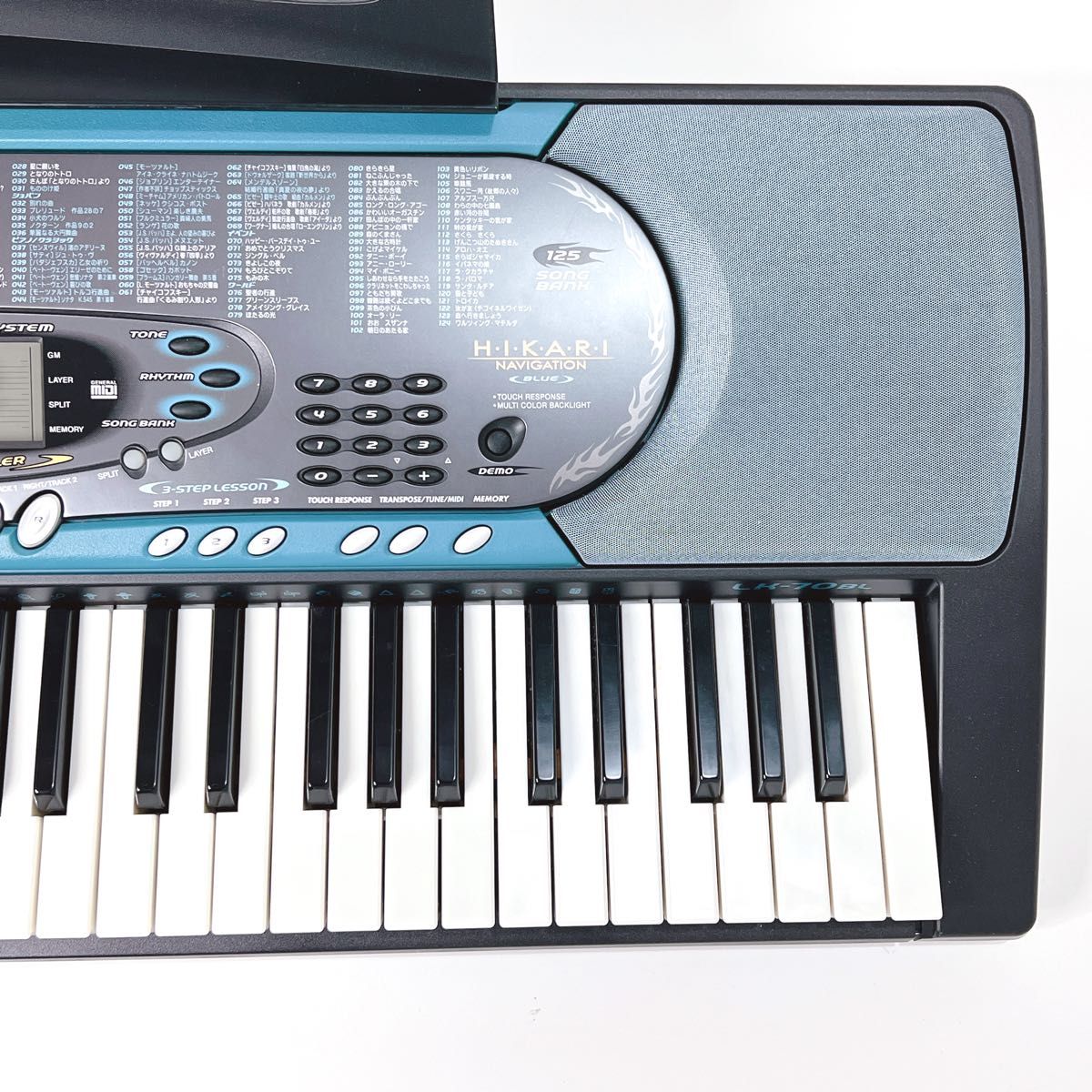 美品・動作品】 CASIO LK-70 BL 光ナビゲーション キーボード カシオ