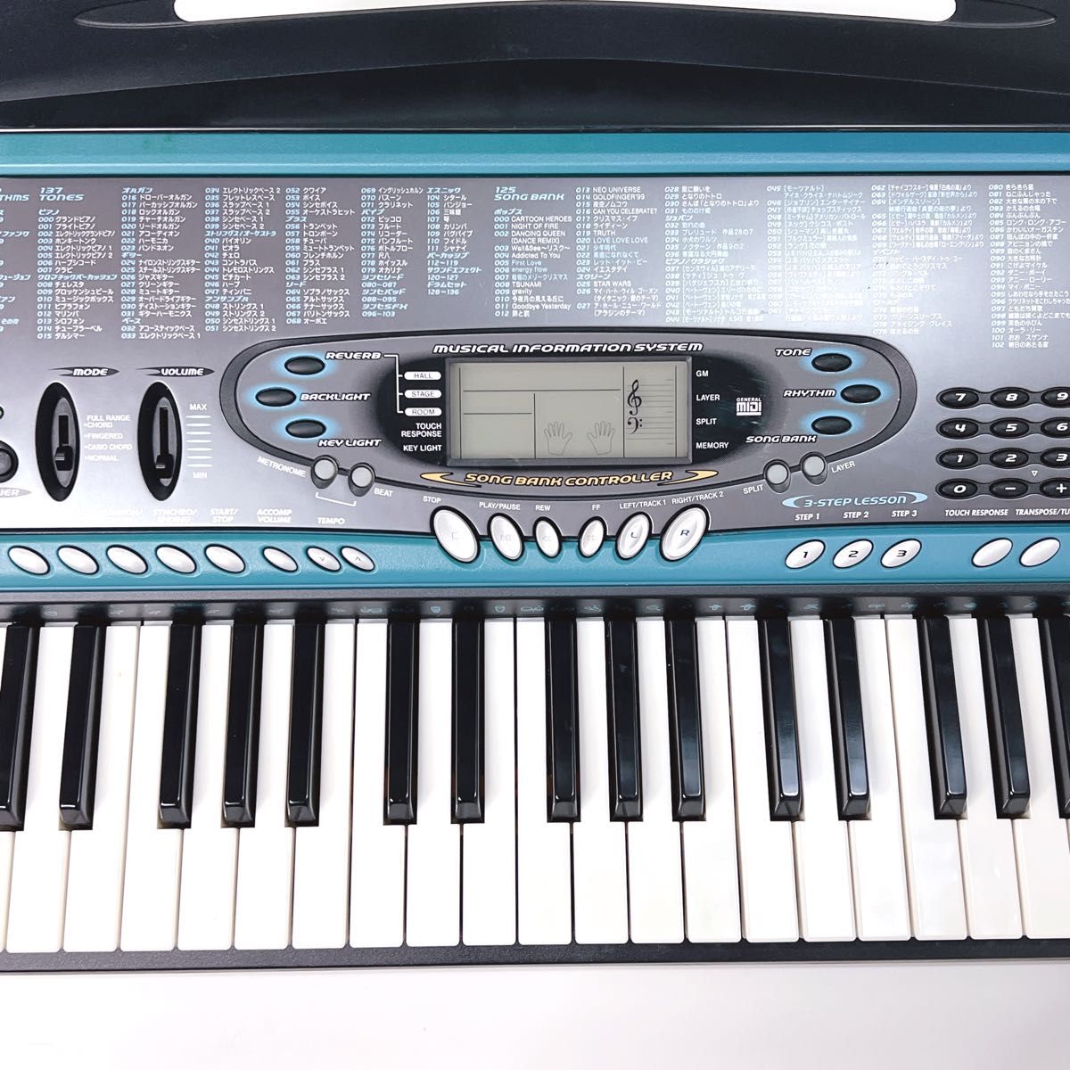 美品・動作品】 CASIO LK-70 BL 光ナビゲーション キーボード カシオ