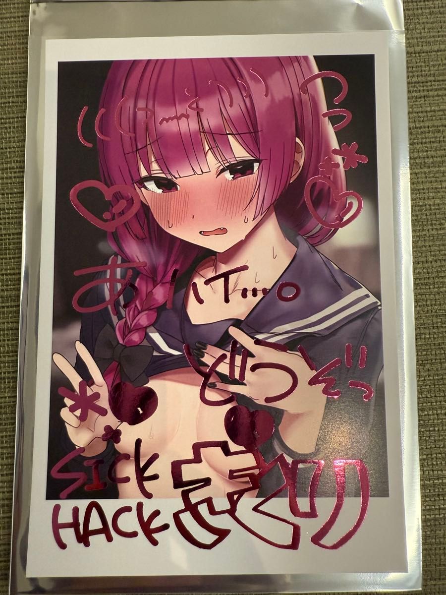 ろうか チェキ風イラストカード 廣井きくり C107 コミケ ぼっちざろっ