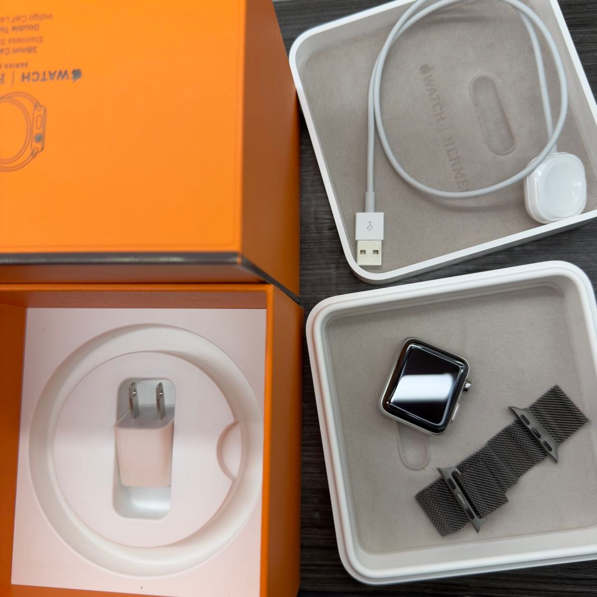 3037 Apple Watch エルメス シリーズ3 セルラー シルバー 3037 Apple