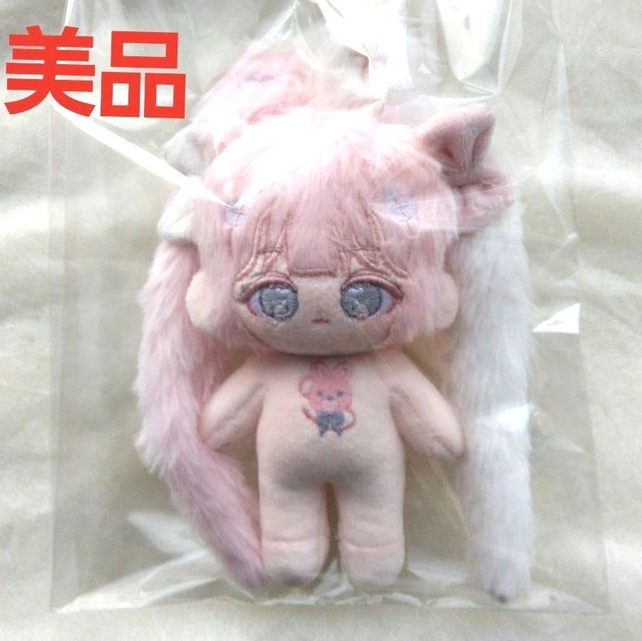 美品】無属性ぬいぐるみ10cm 可愛い ピンク 棉花娃娃 うさぎ ぬい活