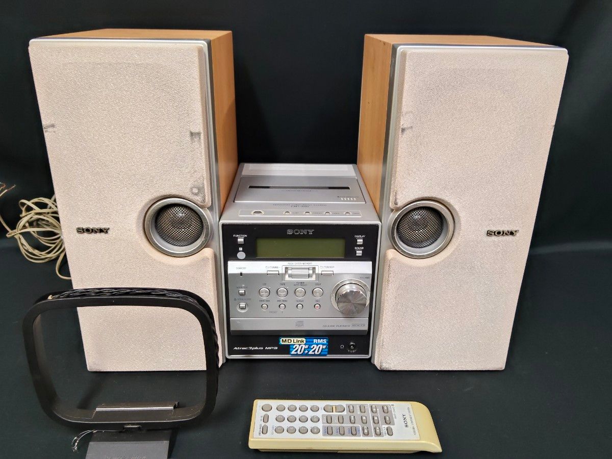 SONY CMT-A50 CDコンポ 2004年製 リモコン付【CD再生OK】 オーディオ
