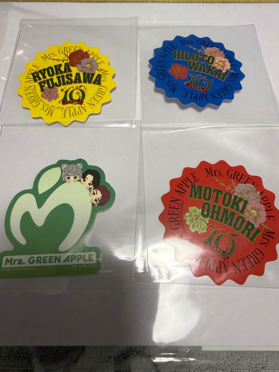 ミセスグリーンアップル ステッカーセット Mrs GREEN APPLE 大森元貴