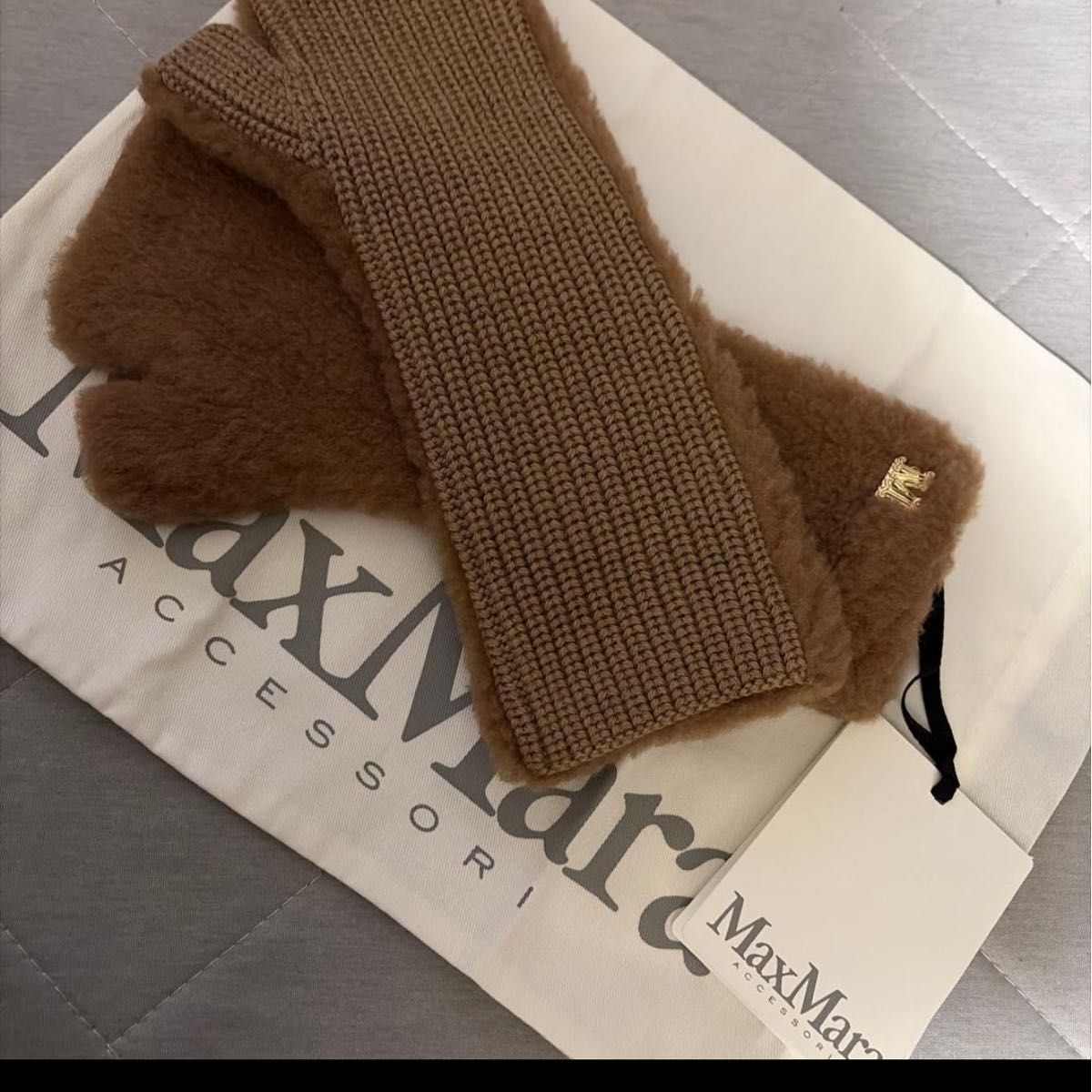 本日限定価格 MaxMara マックスマーラ テディベア アームカバー 手袋