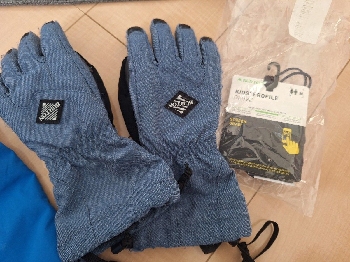 バートン スノー ボード ウエア 上下 セット キッズ M 140 手袋 タグ