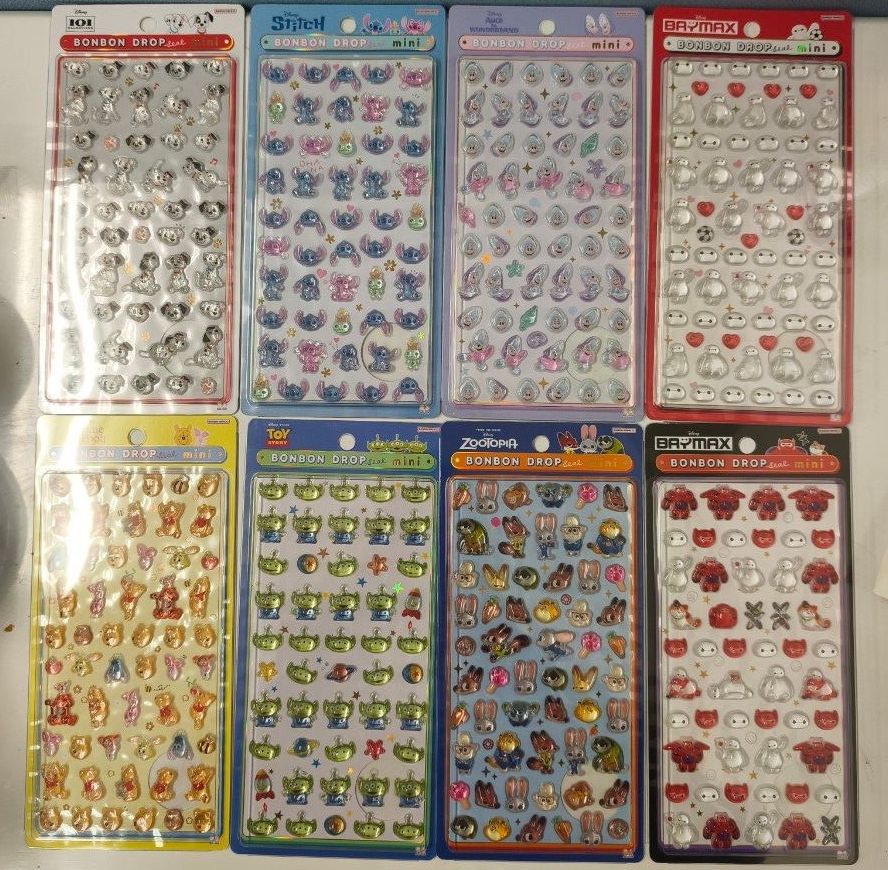 国内正規品 1月新発売ボンボンドロップシール ミニ ディズニー全種類 8