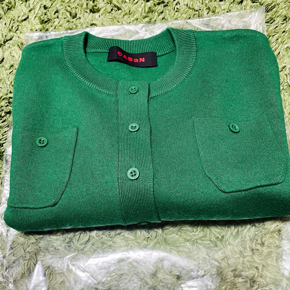 新品未使用 CABaN キャバン コットン カシミヤ クルーネック