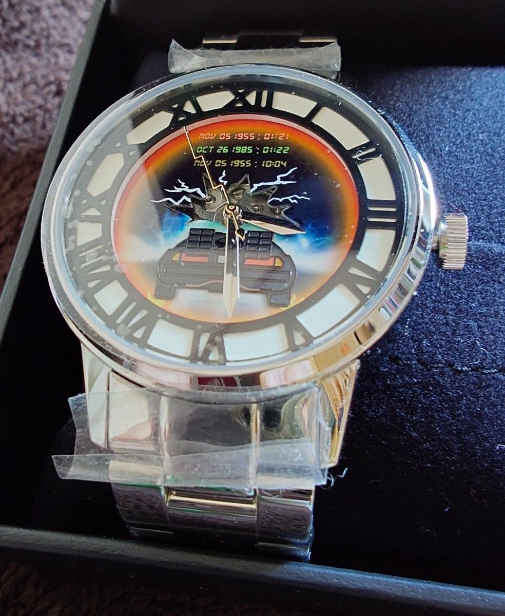 バックトゥザフューチャー35周年 デロリアン 腕時計 シルバー